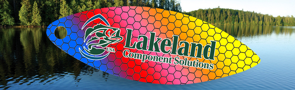 lakeland logo on spinner blade.